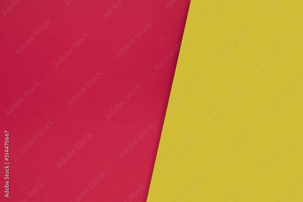 Dark vs light abstract Background with plain subtle smooth de saturated red pink yellow  colours parted into two