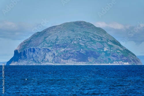 Fotobehang Scenic View Of Sea Against Ailsa Craig