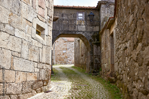Fototapeta Naklejka Na Ścianę i Meble -  Salto (Portugal), June 24, 2022. Typical street. The village of Salto is the largest in the municipality of Montalegre. It appears cited in documents from the 6th century.