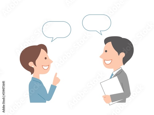 会話をするビジネスパーソン1