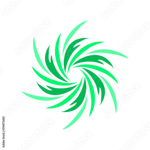 Illustration vector graphics of template logo icon symbol hurricane green color