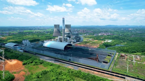 thermal power plant industrial building scenery