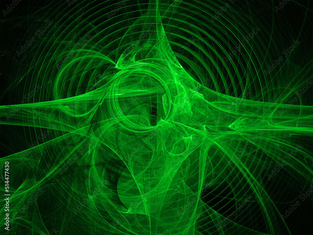green fractal image