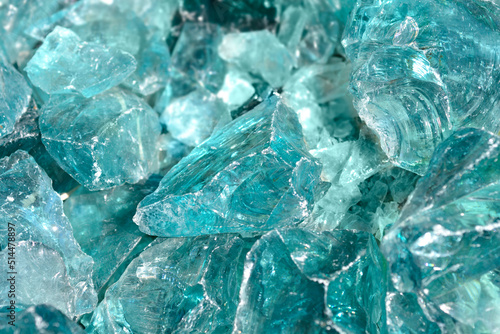 Turquise glass rocks
