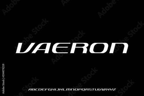 Modern sporty alphabets set display font vector