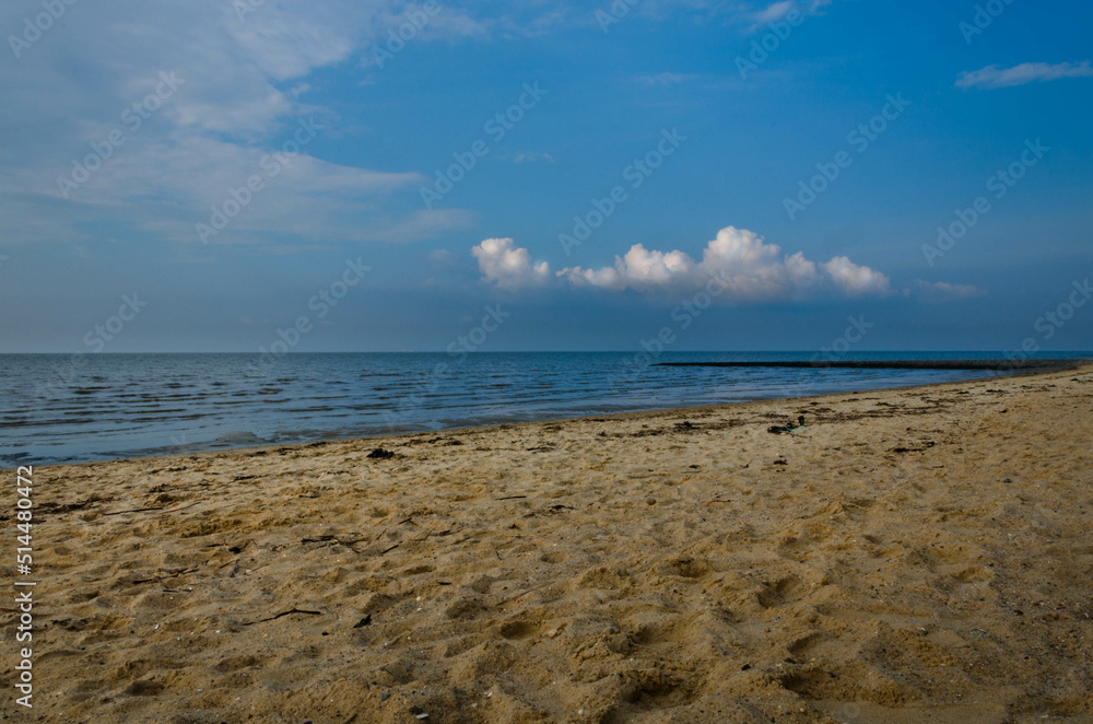 Sand Beach at the coast of germanys North Sea