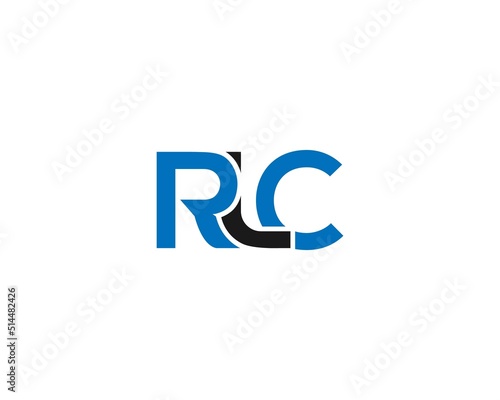 Letter RLC Simple Logo Design Vector Concept illustration. photo