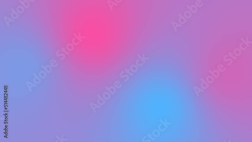 Barbie pink, fudgesicle, greek sea and glitter lake gradient motion background loop. Moving color blurred animation. Soft color transitions.  photo