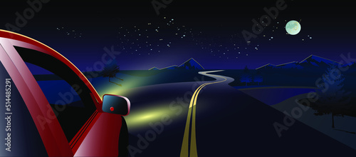 car in the night