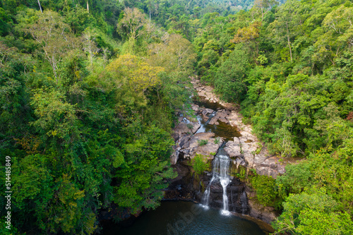 Chao waterfall aerial view