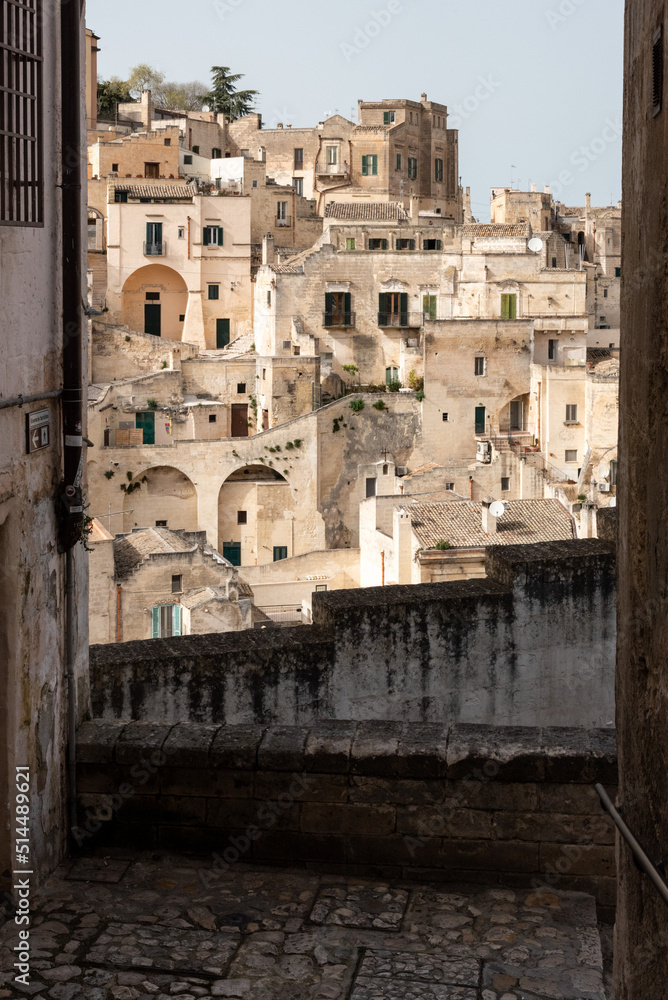 View of historic Sassi di Matera in Southern Italy