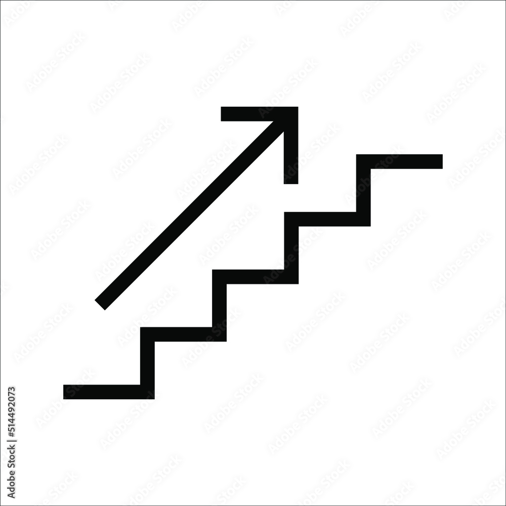 ladder icon logo vector design template, on white background, eps 10. ladder icon logo vector design template, on white background, eps 10.
