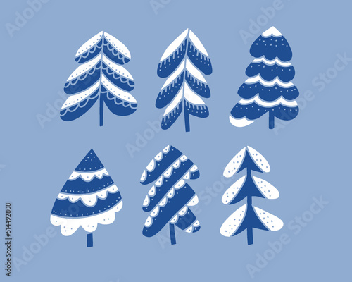 Xmas Vector xmas tree bundle.