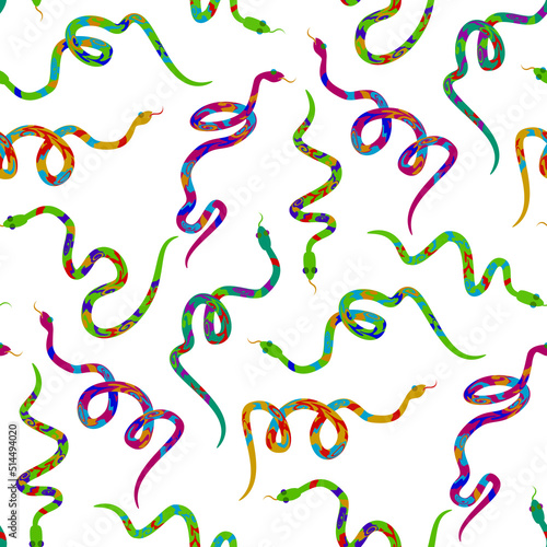 Snakes Seamless Pattern