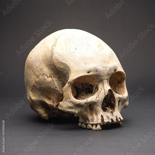 HUMAN SKULL OF PERUVIAN ANCESTORS