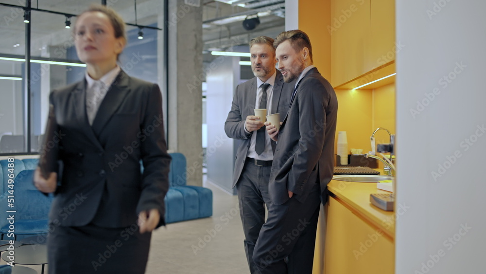 custom made wallpaper toronto digitalTwo men catcalling female colleague in office, sexual harassment at work, abuse