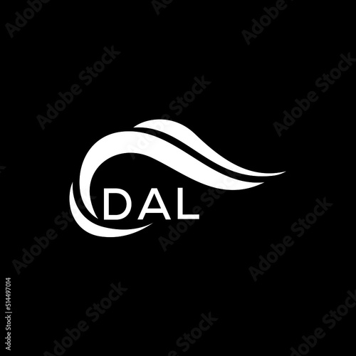 DAL letter logo. DAL best black ground vector image. DAL letter logo design for entrepreneur and business.