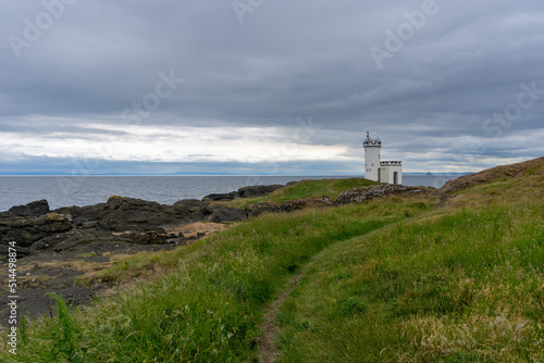 view of the Elie Lighthouse on the Firth of Forth in Scotland