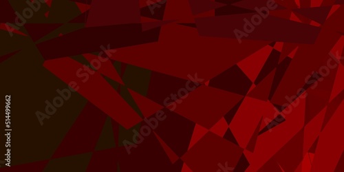 Dark Green, Red vector texture with random triangles.