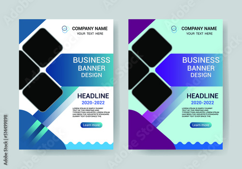 Corporate business flyer template design