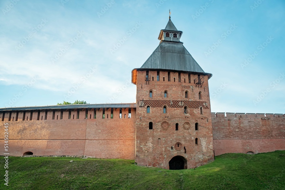 Kremlin wall in Veliky Novgorod