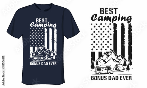 Best Camping Bonus Dad Ever Design