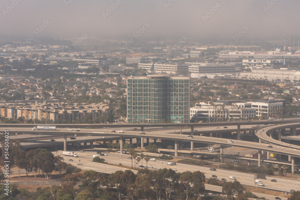 The LAX Courthouse building as seen from the air.   Los Angeles county registrar/county clerk LAX Branch