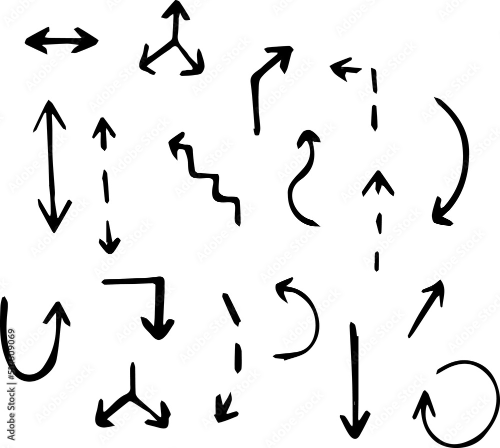 Direction arrows set. Vector illustration. Direction arrows set. Vector illustration.