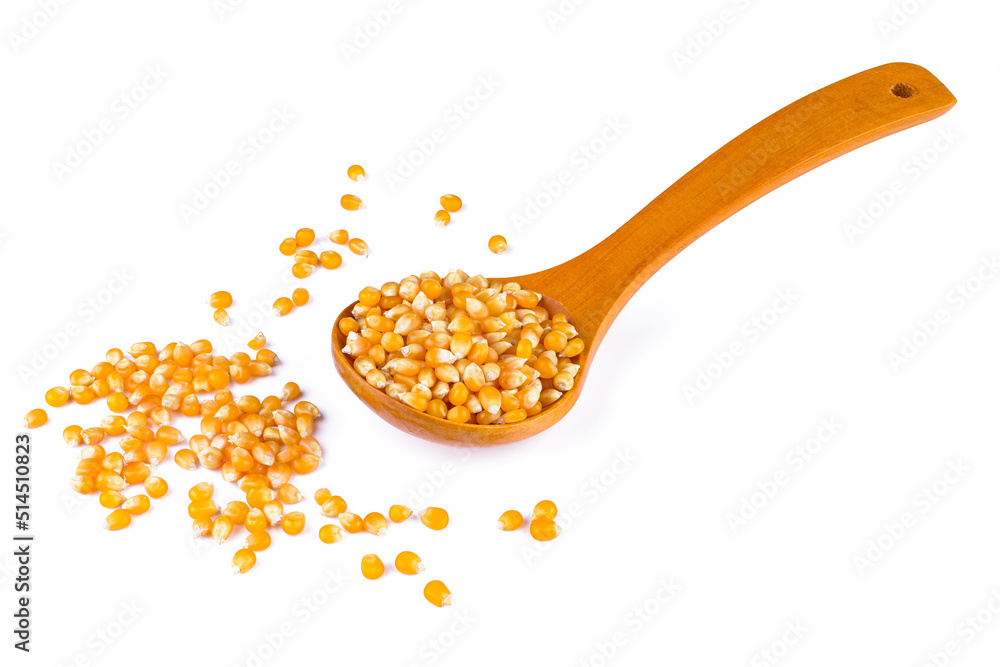 Popcorn. Ziarna kukurydzy do prażenia - obrazy, fototapety, plakaty 