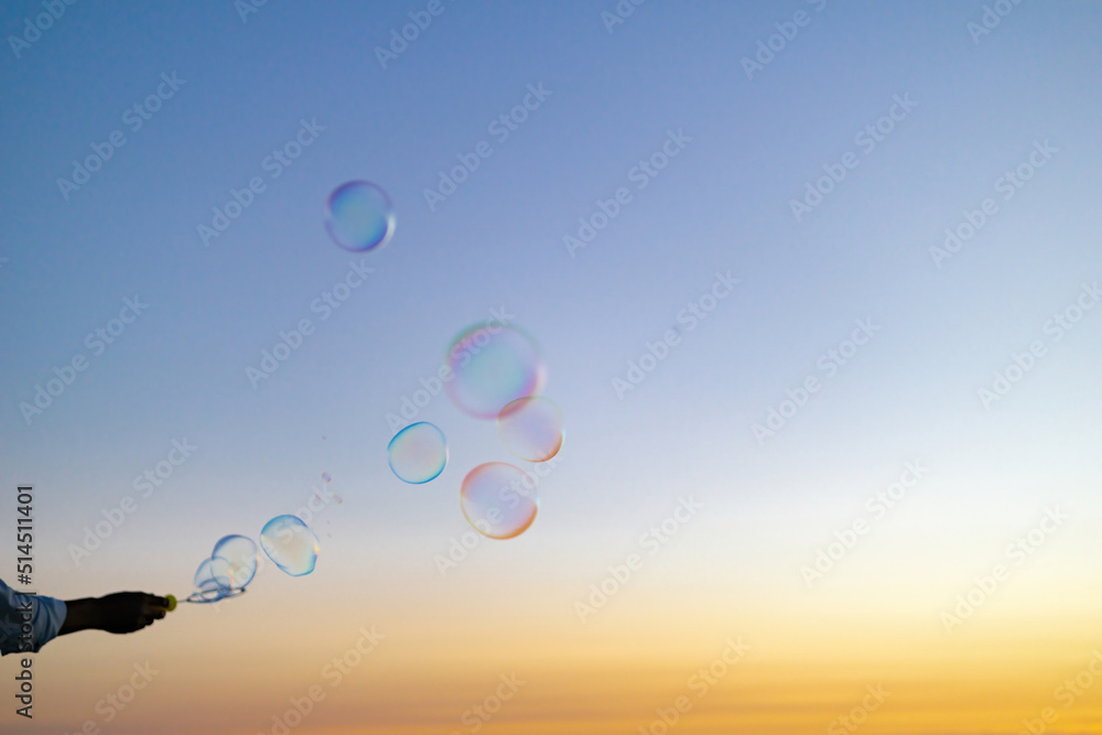 空とシャボン玉