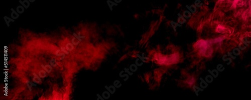 red smoke abstract with black background © Jeedy