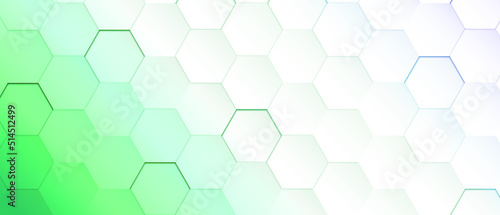 bright green abstract honeycomb background