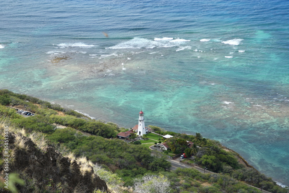 Lighthouse Hawaii O'ahu - obrazy, fototapety, plakaty 