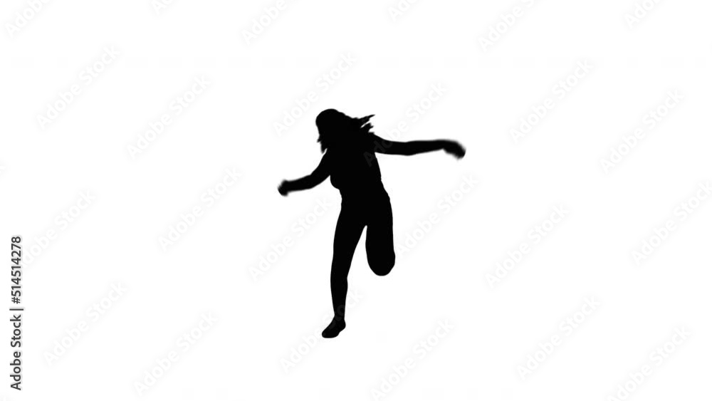 A TikTok Silhouette Girl Dancer A TikTok Silhouette Girl Dancer