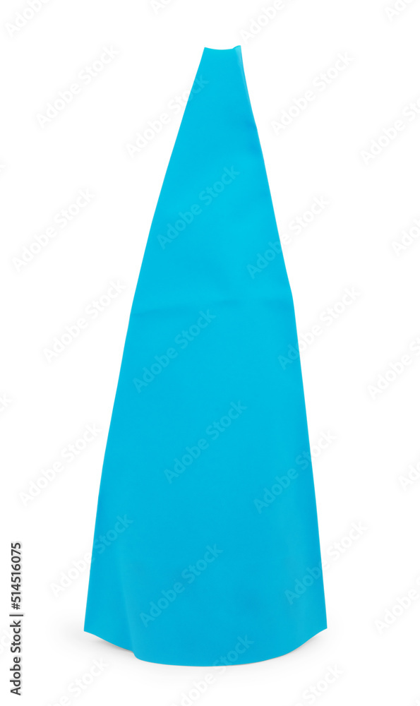 White buttercream frosting in a piping bag with a metal tip White buttercream frosting in a piping bag with a metal tip