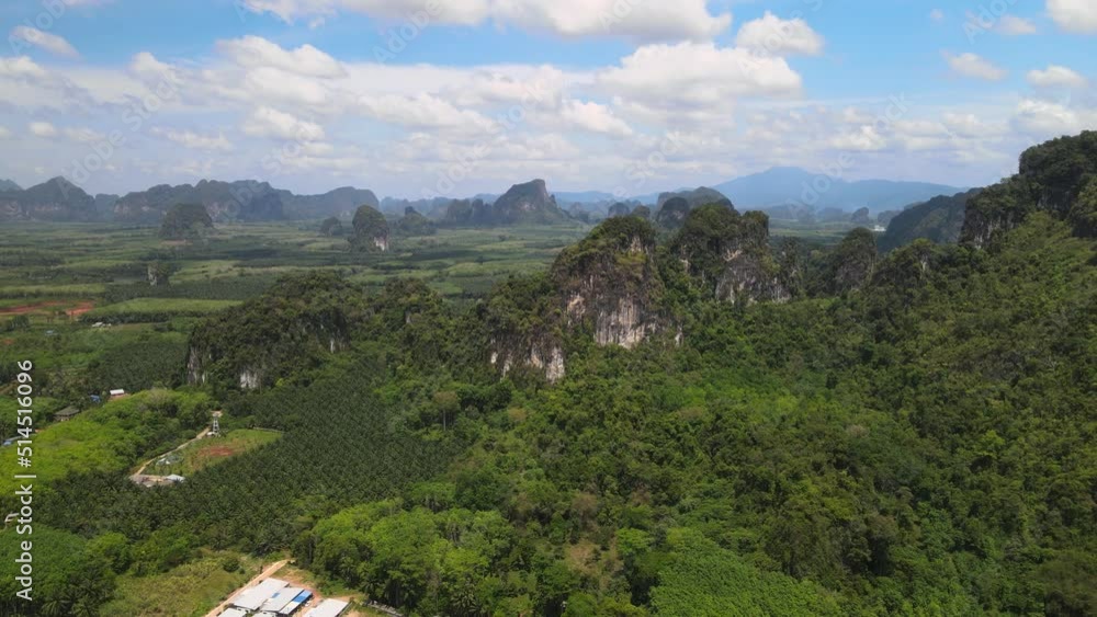 The aerial views of scenic Krabi Province in Thailand The aerial views of scenic Krabi Province in Thailand