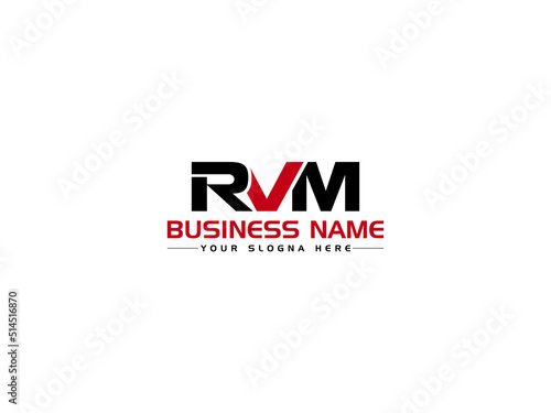 Letter RVM Logo Icon, Colorful RV r v m Logo Image Vector Art With Creative Three Letter Logo Symbol For Your Business