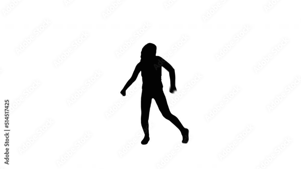 A TikTok Silhouette Girl Dancer A TikTok Silhouette Girl Dancer