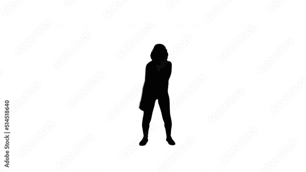 A TikTok Silhouette Girl Dancer A TikTok Silhouette Girl Dancer