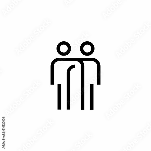 man and woman vector icon. illustration isolated on white background