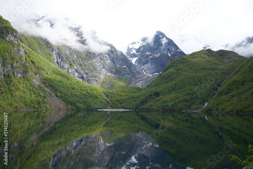 beautiful glacier lake in norway © Fizzl