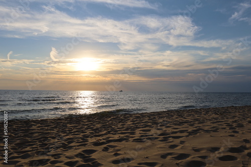 sunset on the beach