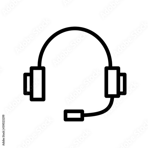 Słuchawki, infolinia - ikona wektorowa