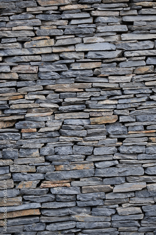 The surface of the new stone wall texture background
