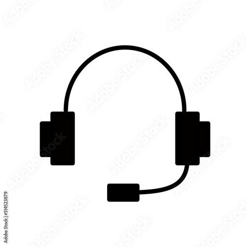 Słuchawki, infolinia - ikona wektorowa