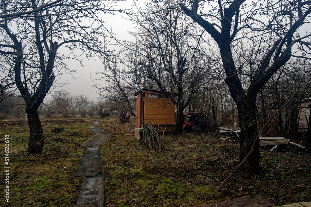 old shed in the garden