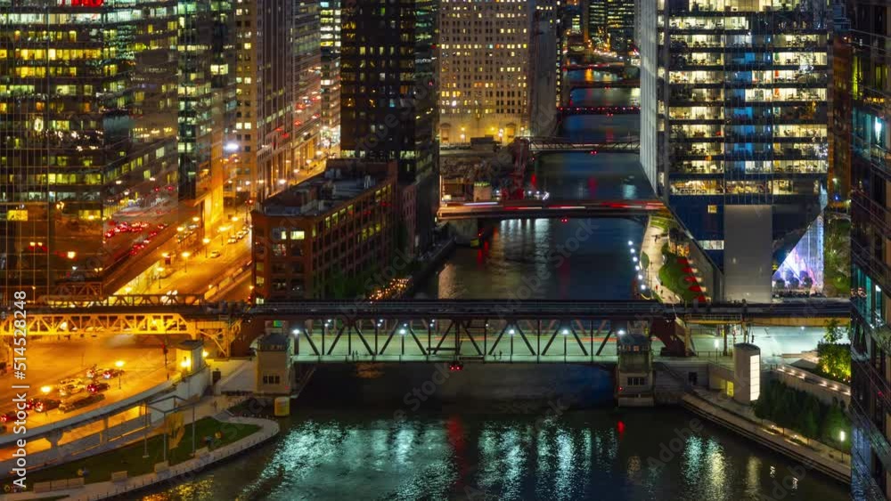 custom made wallpaper toronto digitalTime Lapse of the buildings in downtown Chicago and the Chicago river