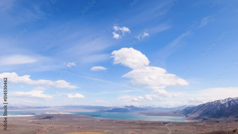 Time Lapse of the clouds moving above the salt water Mono Lake in California. Time Lapse of the clouds moving above the salt water Mono Lake in California.