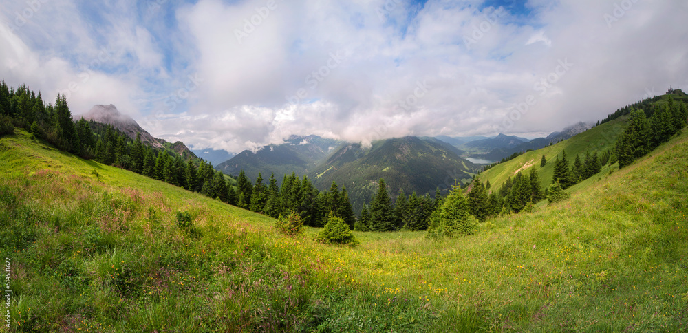 Panoramic view of the Plankenberg - Austrian Alps in Tirol