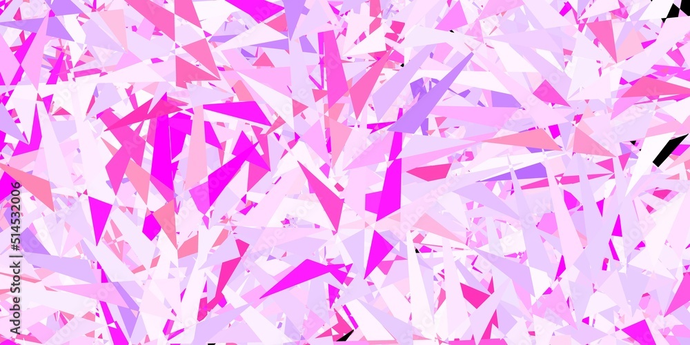 Dark Purple, Pink vector backdrop with lines, triangles. Dark Purple, Pink vector backdrop with lines, triangles.
